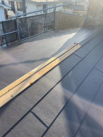 棟板金取り付け